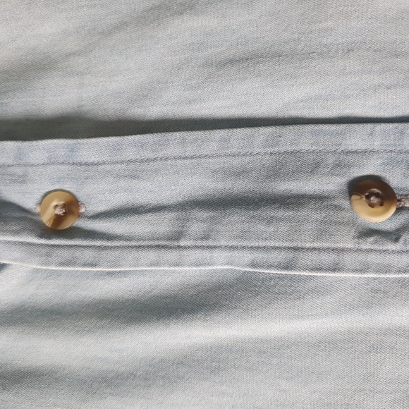 Chest 50-52" Collar 41-42cm Denim Short Sleeve Shirt - Picture 4 of 11